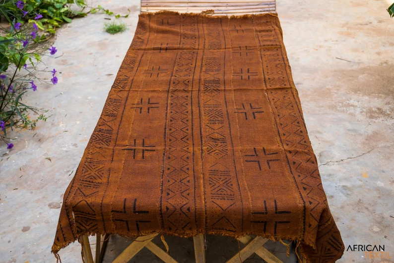 Toile de boue bogolan marron – Image 2