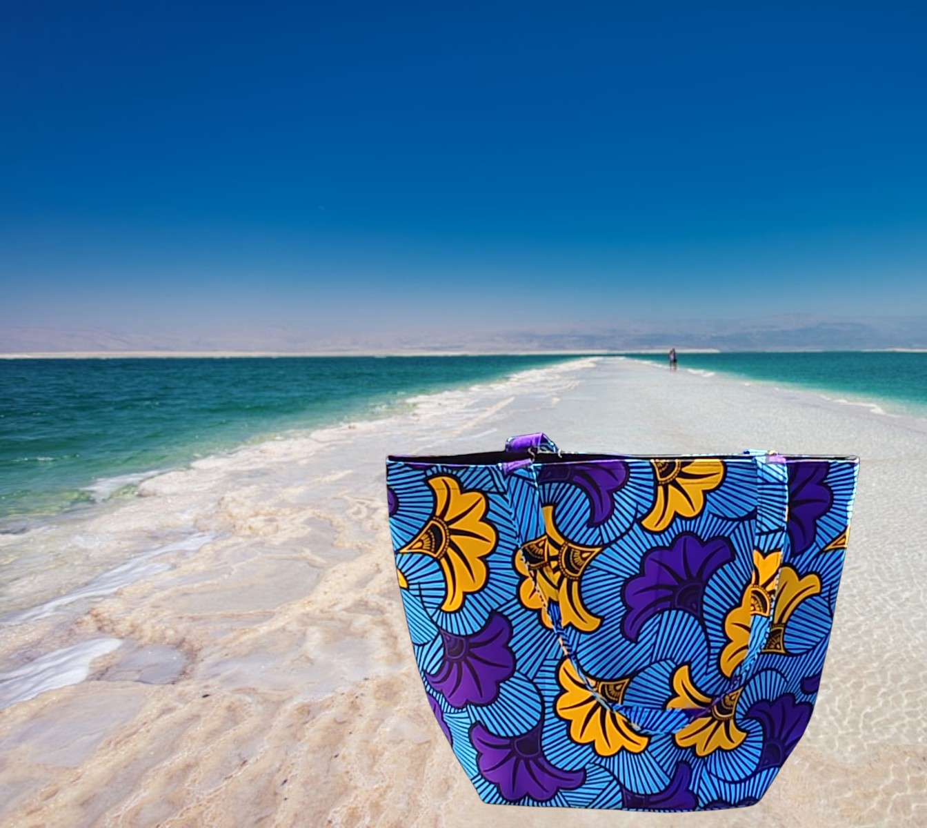 Sac de plage lotus