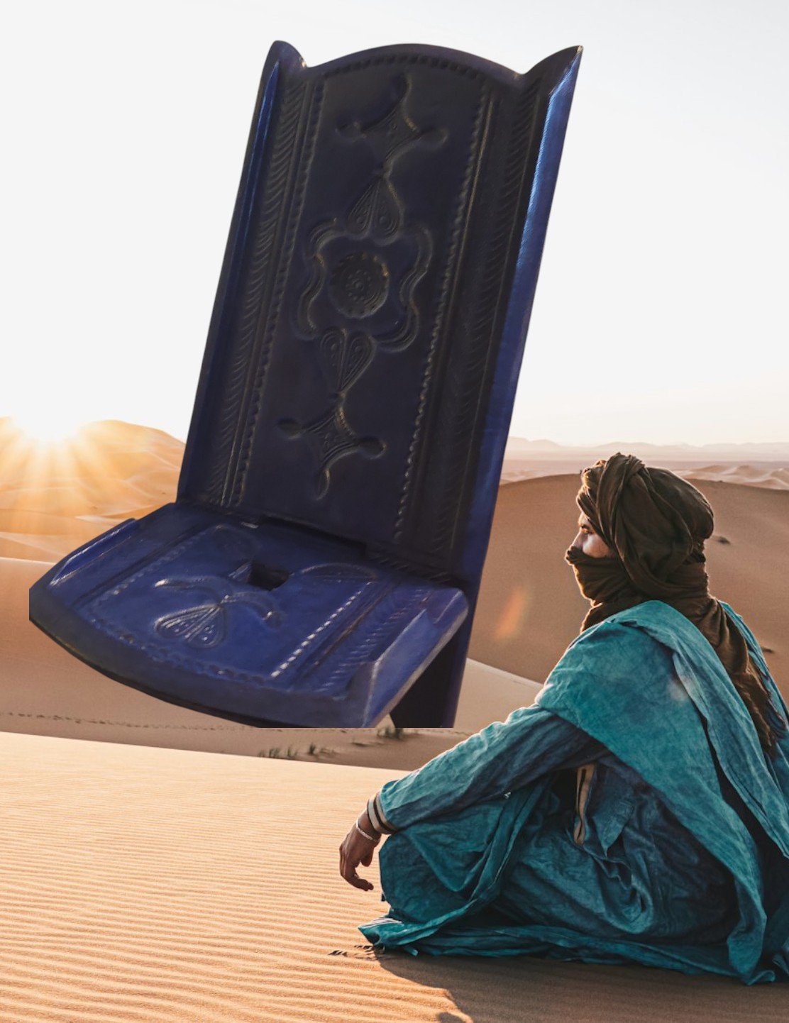 Support portable en cuir