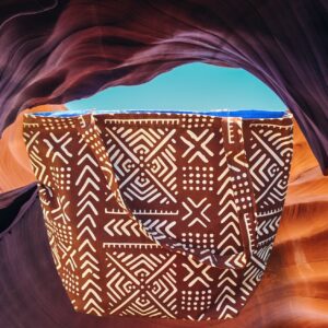 Sac de plage motifs géométriques